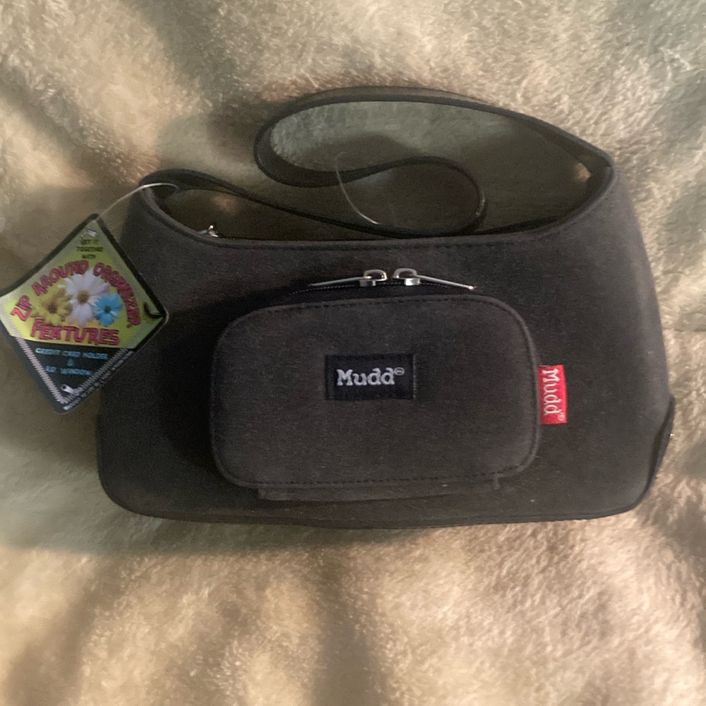 Mudd Black Shoulder Bag with Pouch